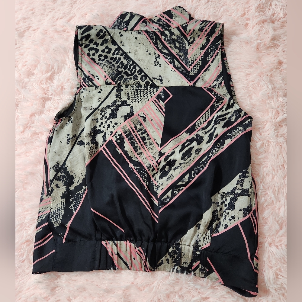 Kenneth Cole New York Black Python Print Pink Acc… - image 2